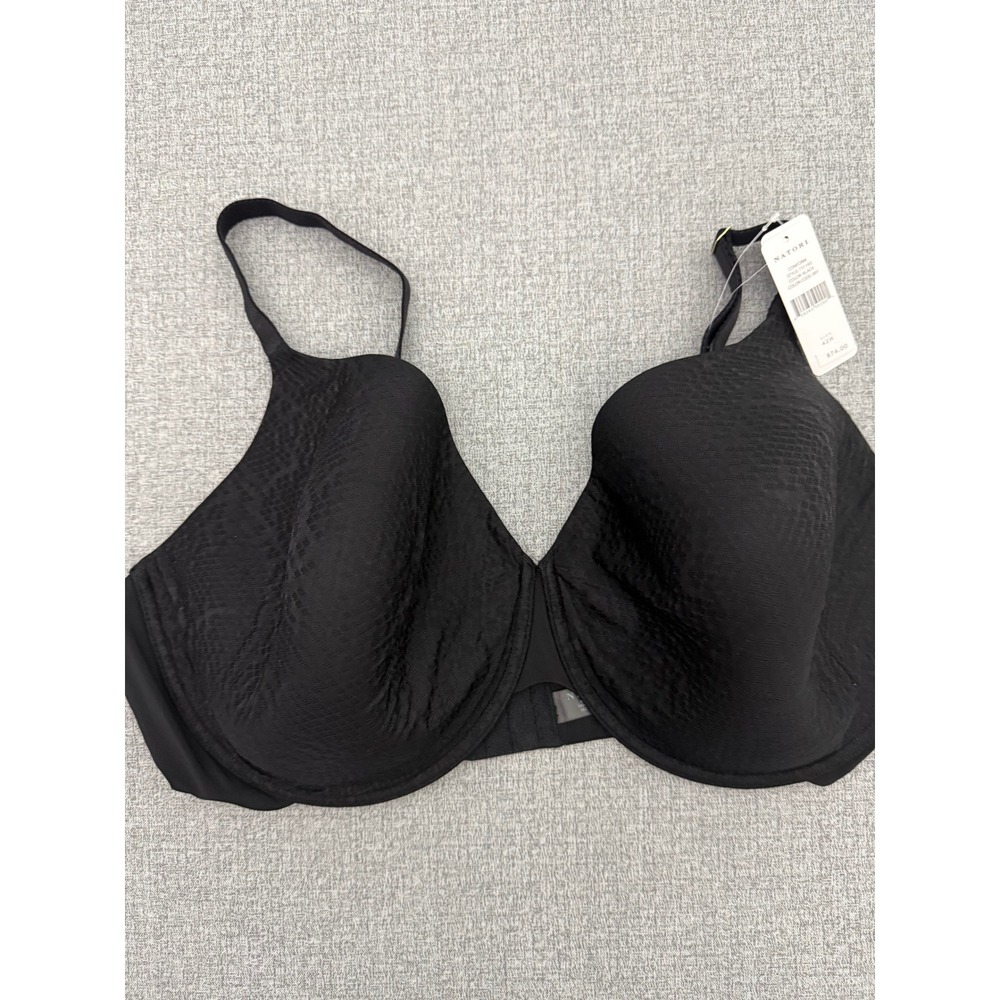 NWT Natori 42H Conform Full Fit Bra Black Animal Print Underwire 731165